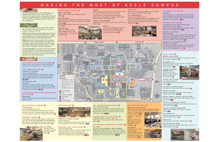 Keele University Food Options Guide | PDF | Lunch | Hamburgers