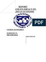 Final Report On Imf and Its Impact On Pakistan Economy