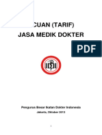 Acuan (Tarif) Jasa Medik Dokter 2013