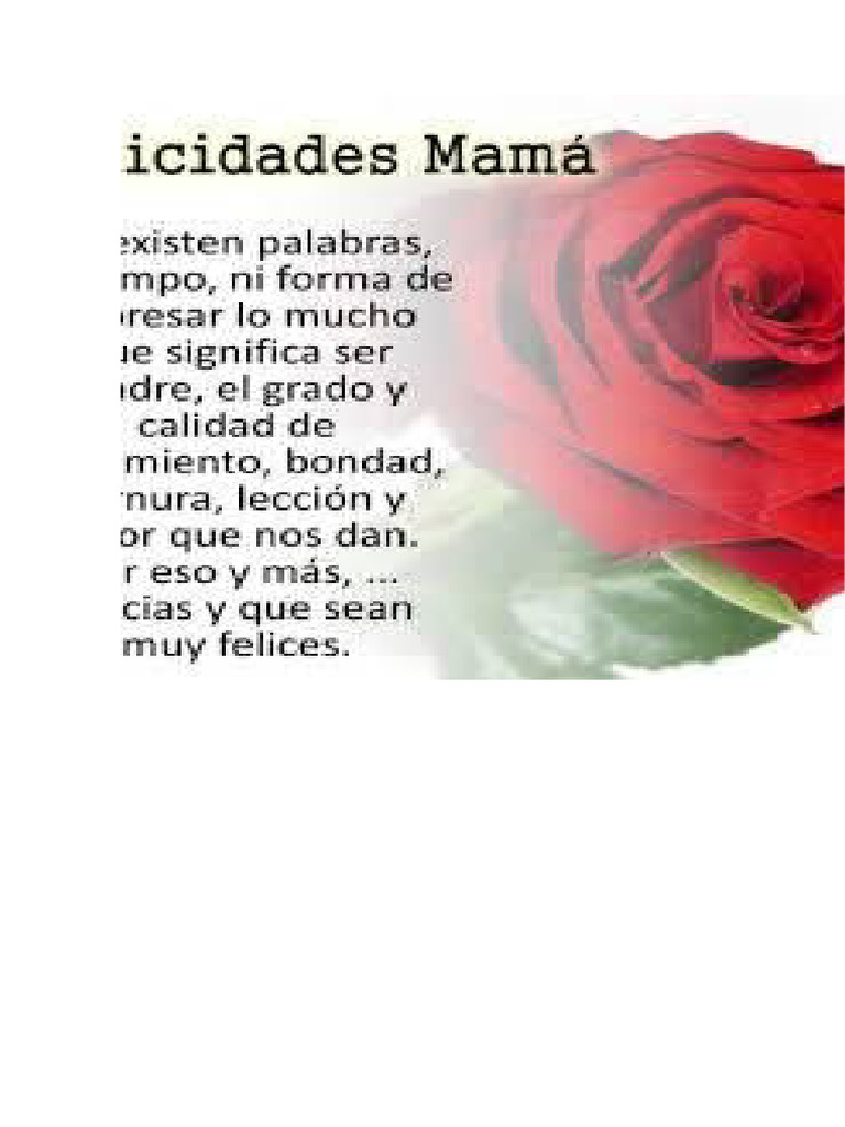Cancio Por El Dia De La Madre Pdf