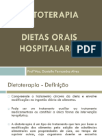Dietoterapia e Dietas Orais Hospitalares