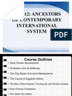 Irl 112: Ancestors of Contemporary International System