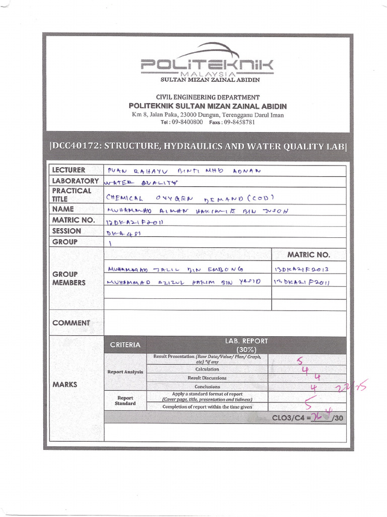 Contoh Cod | PDF