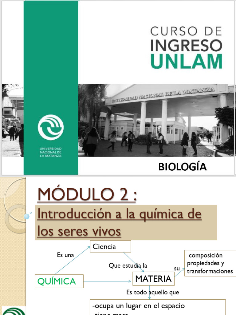 MODULO 2 Introducc A La Quimica de Los Seres Vivos Parte 1 - 1 | PDF ...