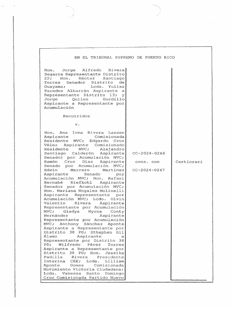 Resolución del Tribunal Supremo PR 2024 | PDF | Puerto Rico | Apelación
