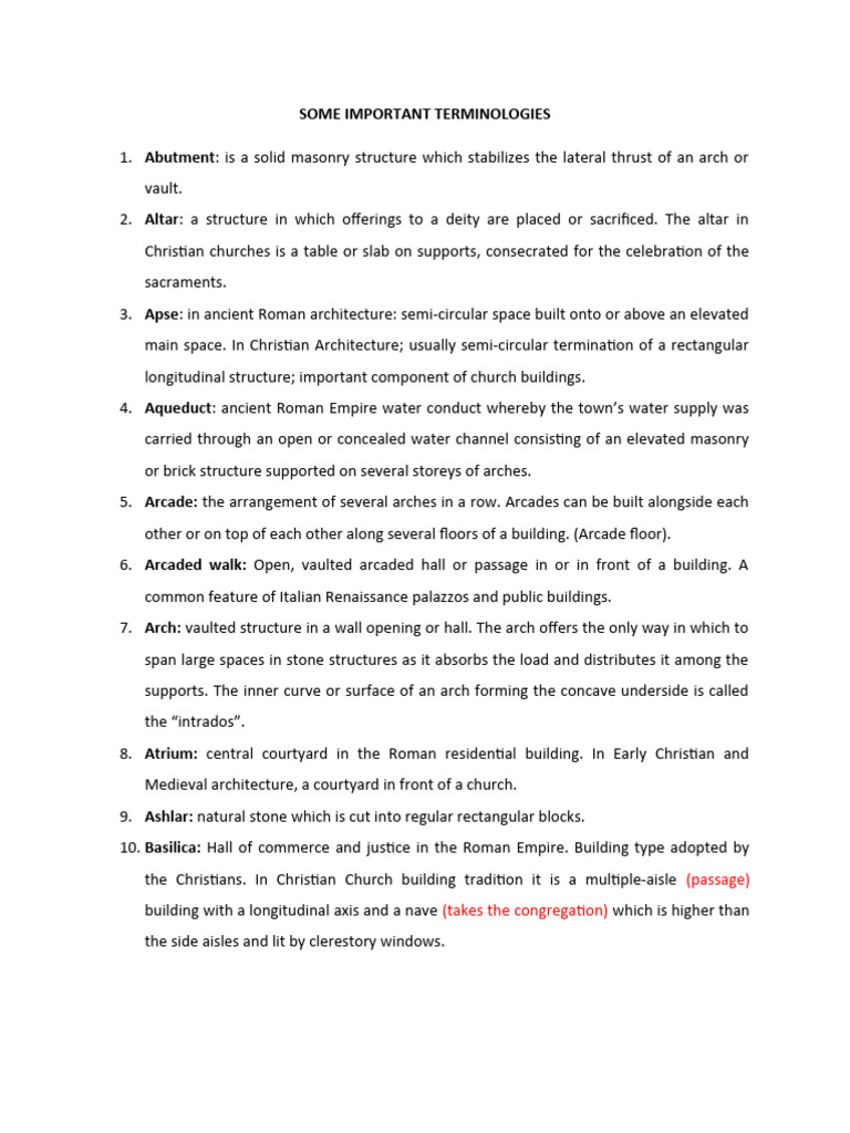 History Some Important Terminologies 1 Pdf Vault Architecture