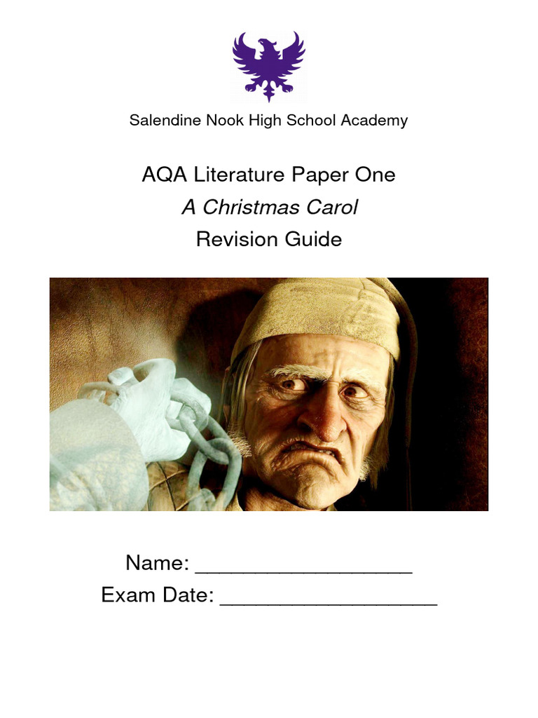 A Christmas Carol Revision Guide | PDF | Ebenezer Scrooge | Jacob Marley