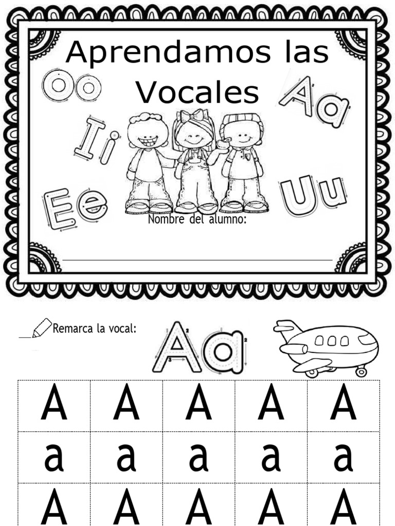 Actividades para aprender vocales | PDF | Color | Lingüística