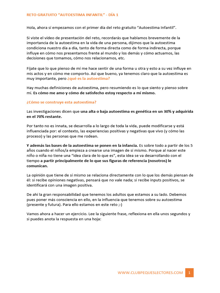 Autoestima 2 Pdf Autoestima Amor