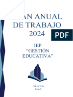 Plan Anual de Trabajo 2024: IEP "Gestión Educativa"
