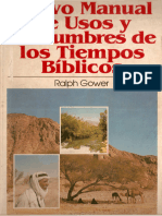 RALPH GOWER, MANUAL DE USOS Y COSTUMBRES DE LOS TIEMPOS BIBLICOS