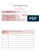 Training and Assessment Strategy Template V5.0