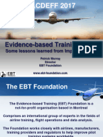 Evidence-Based Training (EBT) Some Lessons Learned From Implementation, PACDEFF 2017