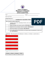 Grade 5 - WW1 - Math