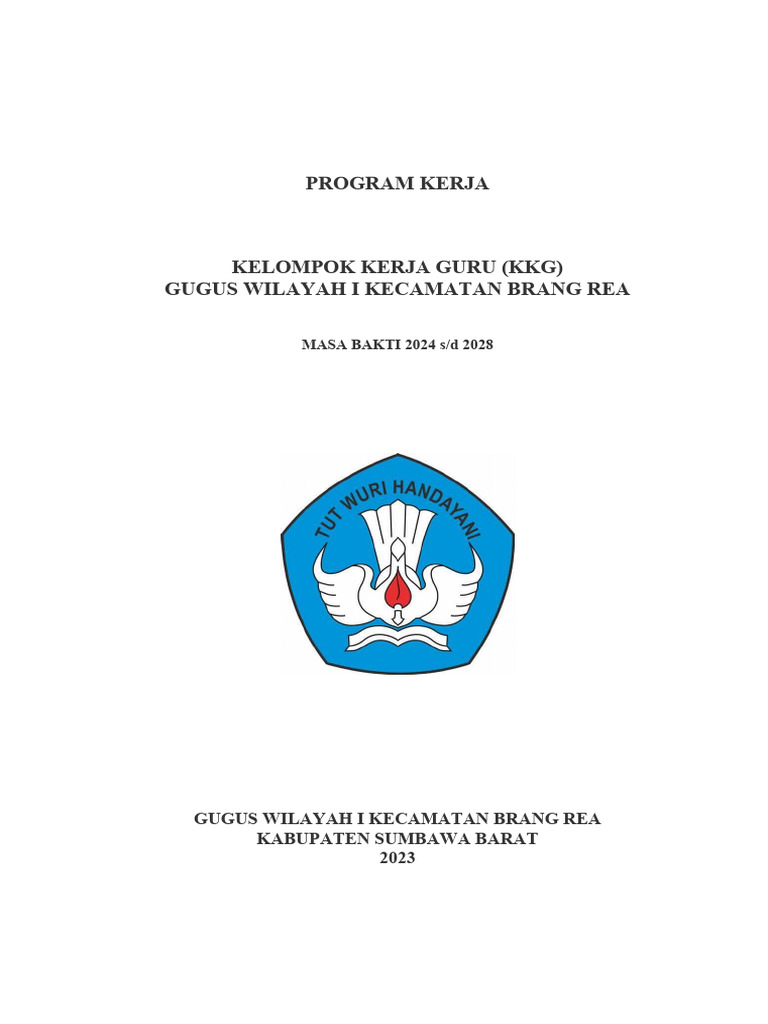 Program Kerja KKG Brang Rea 2024-2028 | PDF