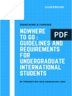 New Requirement For Undergraduate 2020
