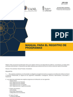 SS Manual Registro de Programas 2022