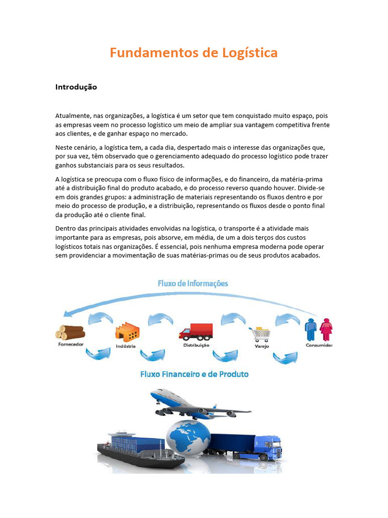 Fundamentos da Logística e Transporte | PDF | Transporte | Logística