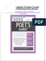 Textbook 2015 Poet S Market The Most Trusted Guide For Publishing Poetry Brewer Ebook All Chapter PDF