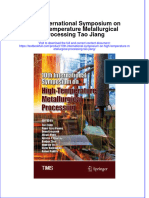 PDF 10Th International Symposium On High Temperature Metallurgical Processing Tao Jiang Ebook Full Chapter