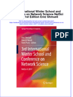 Download textbook 3Rd International Winter School And Conference On Network Science Netsci X 2017 1St Edition Erez Shmueli ebook all chapter pdf 