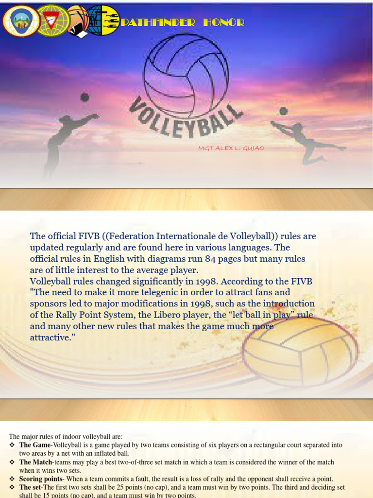 Volleyball Pdf Volleyball Sports