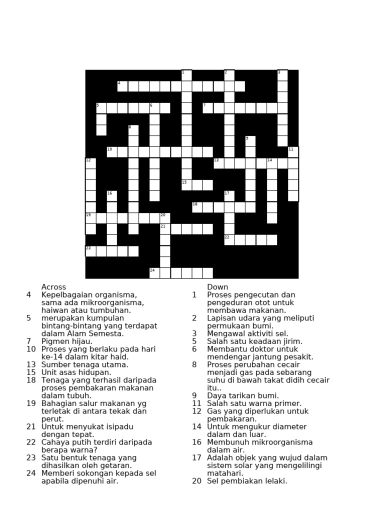 Crossword Puzzle T2 Pdf