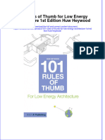 PDF 101 Rules of Thumb For Low Energy Architecture 1St Edition Huw Heywood Ebook Full Chapter