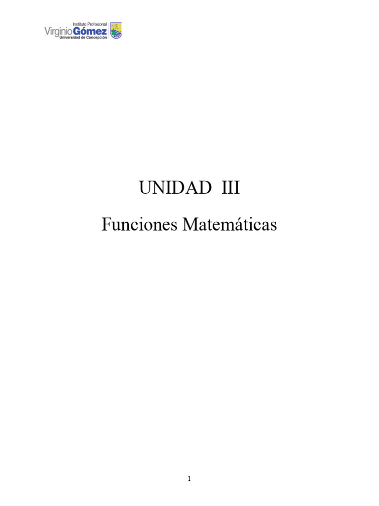 Funciones Matematicas | PDF | Función (Matemáticas) | Logaritmo