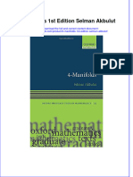 Download textbook 4 Manifolds 1St Edition Selman Akbulut ebook all chapter pdf 