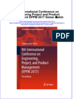 Download textbook 8Th International Conference On Engineering Project And Product Management Eppm 2017 Sumer Sahin ebook all chapter pdf 