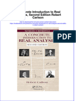 Download textbook A Concrete Introduction To Real Analysis Second Edition Robert Carlson ebook all chapter pdf 