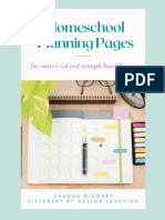 Homeschool Planning Pages - Differentbydesign