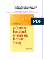 Download textbook A Course In Functional Analysis And Measure Theory Vladimir Kadets ebook all chapter pdf 
