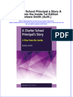 Textbook A Charter School Principal S Story A View From The Inside 1St Edition Barbara Smith Auth Ebook All Chapter PDF