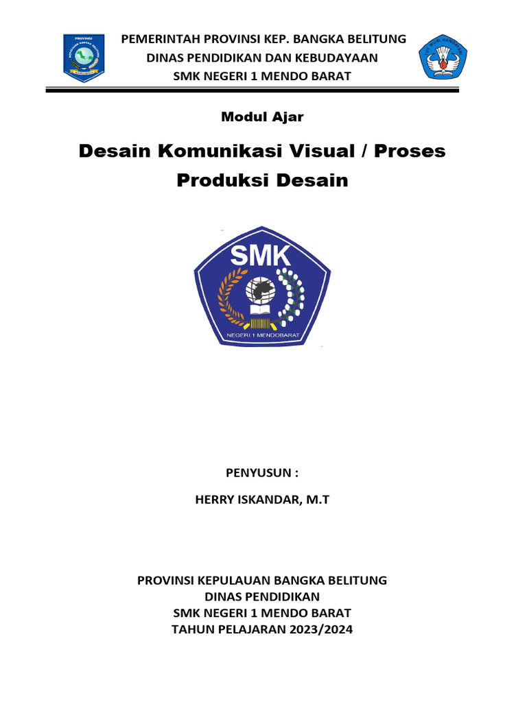Modul Desain Komunikasi Visual SMKN 1 | PDF