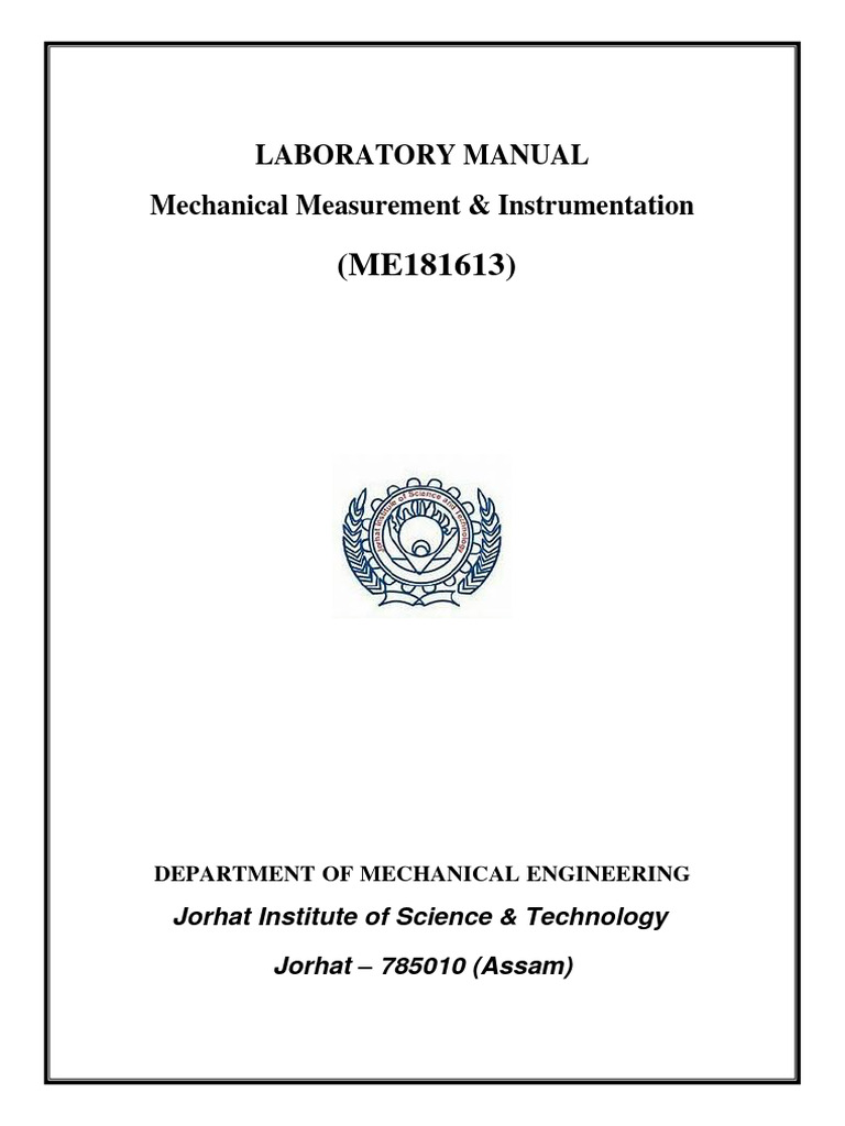 Mechanical measurement and instrumentation pdf voltage inductance