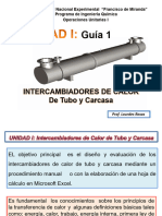 Diapositivas Presentación Unidad I Guía 1 Intercambiadores de Calor de Tubo y Carcasa 1S-2024