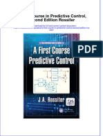 Textbook A First Course in Predictive Control Second Edition Rossiter Ebook All Chapter PDF