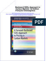Download textbook A Forward Backward Sdes Approach To Pricing In Carbon Markets 1St Edition Jean Francois Chassagneux ebook all chapter pdf 