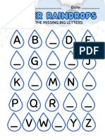 Beginner Fill The Missing Alphabet Letter for Kindergarten Activity Worksheet