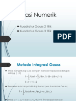 Integrasi Numerik - Gauss