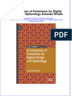 Download textbook A Companion Of Feminisms For Digital Design And Spherology Amanda Windle ebook all chapter pdf 