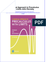 Download textbook A Graphical Approach To Precalculus With Limits John Hornsby ebook all chapter pdf 