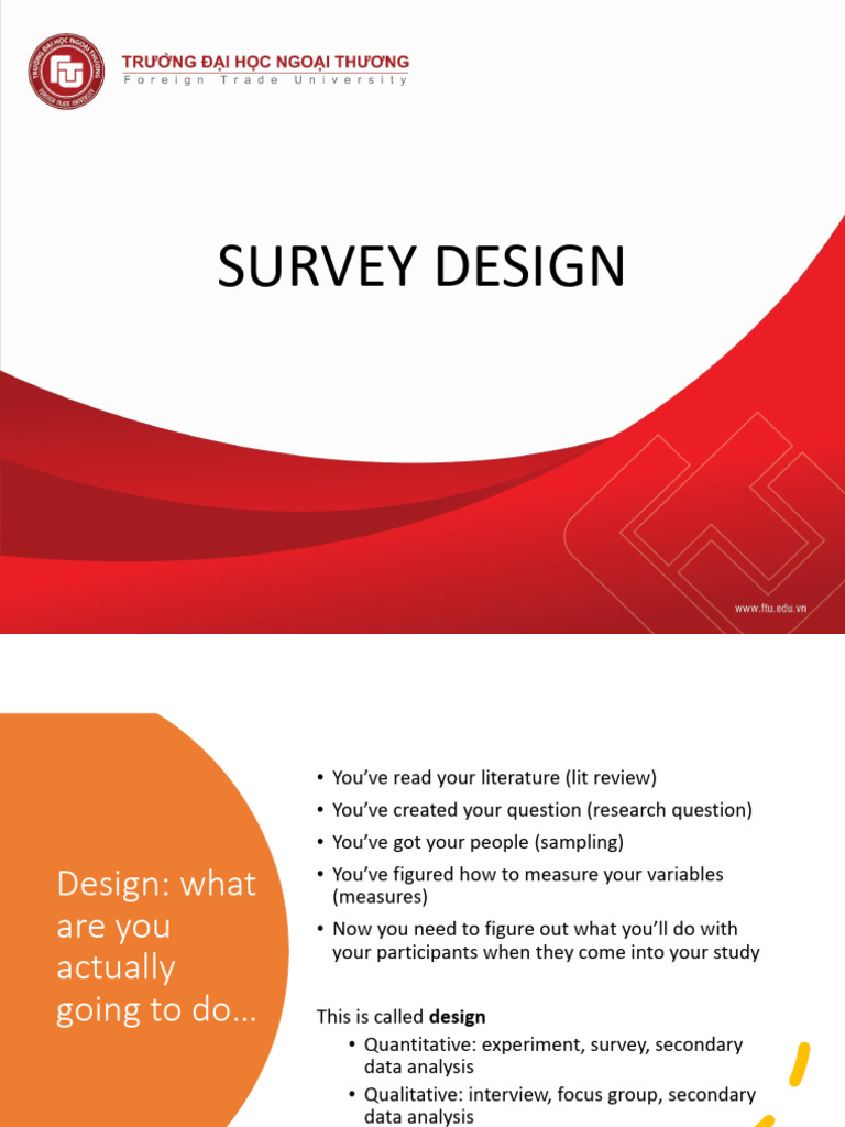 Survey Design and Implementation Guide | PDF | Survey Methodology ...