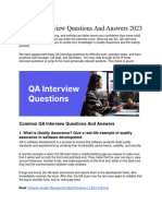 50+ QA Interview Questions and Answers 2023