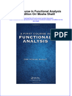 Download textbook A First Course In Functional Analysis 1St Edition Orr Moshe Shalit ebook all chapter pdf 