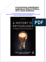 PDF A History of Psychology Globalization Ideas and Applications Second Edition Edition E Doris Anderson Ebook Full Chapter