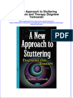 Textbook A New Approach To Stuttering Diagnosis and Therapy Zbigniew Tarkowski Ebook All Chapter PDF