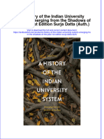 Download textbook A History Of The Indian University System Emerging From The Shadows Of The Past 1St Edition Surja Datta Auth ebook all chapter pdf 